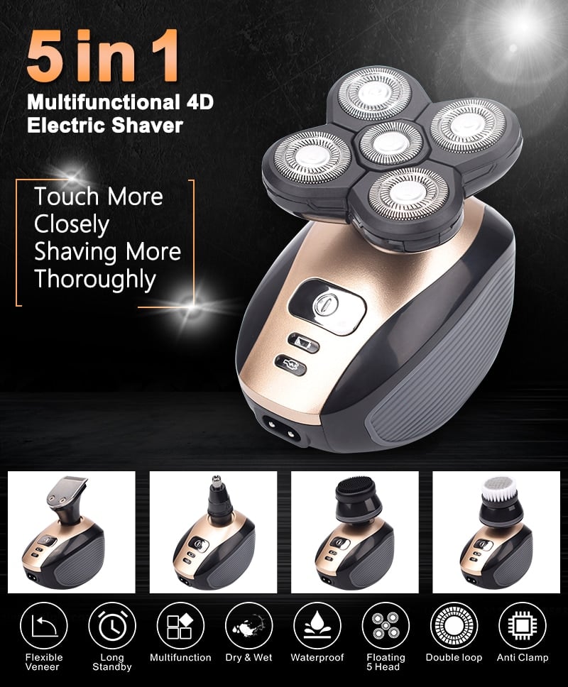 5 In 1 Multifunctional 4D Electric Shaver – Lulunami