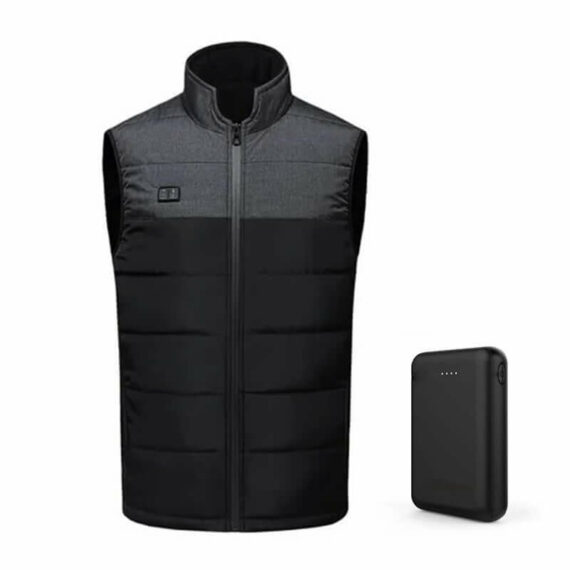 Admissionk 2022 Updated Version Two-touch LED Controller Heated Vest For Men & Women With Battery Pack (with batteries)