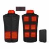 Admissionk 2022 Updated Version Two-touch LED Controller Heated Vest For Men & Women With Battery Pack (with batteries)