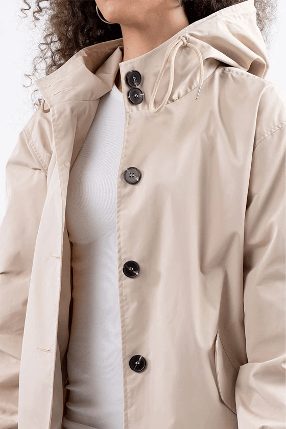 Hedymolly Waterproof Oversized Hooded Windbreaker Rain Jacket