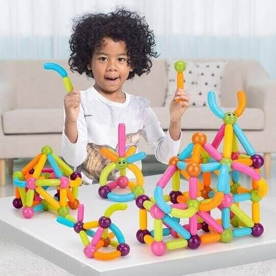 magnetic balls and rods building blocks