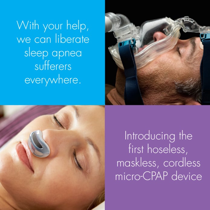 Airing: The First Hoseless, Maskless, Micro-CPAP