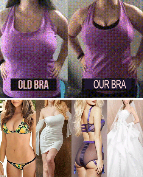 Bettybra Women Push up Bandeau Bra Convertible Strapless Bras No Wire Lift Up Bra