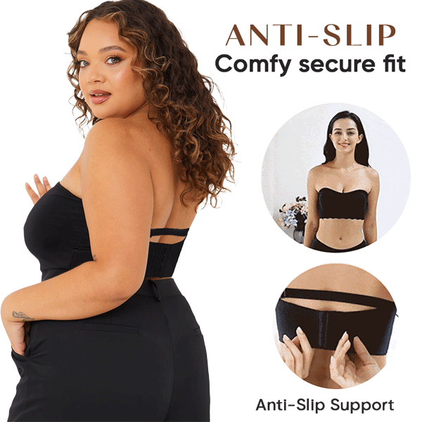 Bettybra Women Push up Bandeau Bra Convertible Strapless Bras No Wire Lift Up Bra