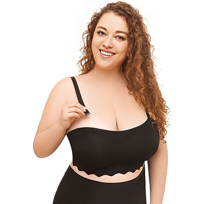 Bettybra Women Push up Bandeau Bra Convertible Strapless Bras No Wire Lift Up Bra