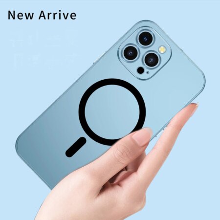 For iPhone 13/14 Series Single-Sided Snap Fastener Aluminum Alloy Frame Phone Case