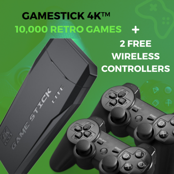 Game Stick 4K - 64GB 10,000 Retro Games