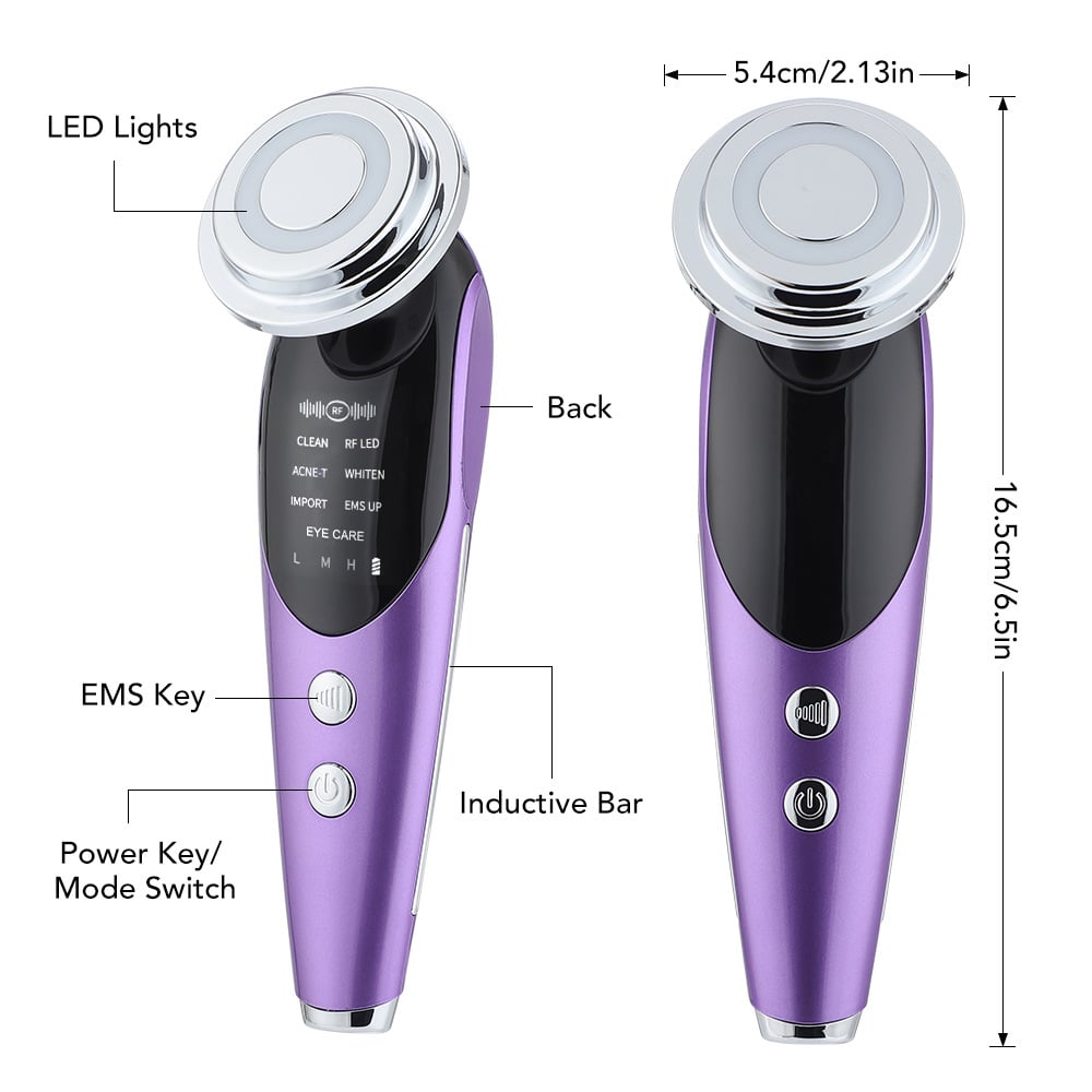 7 in one EMS microcurrent vibration lifting device