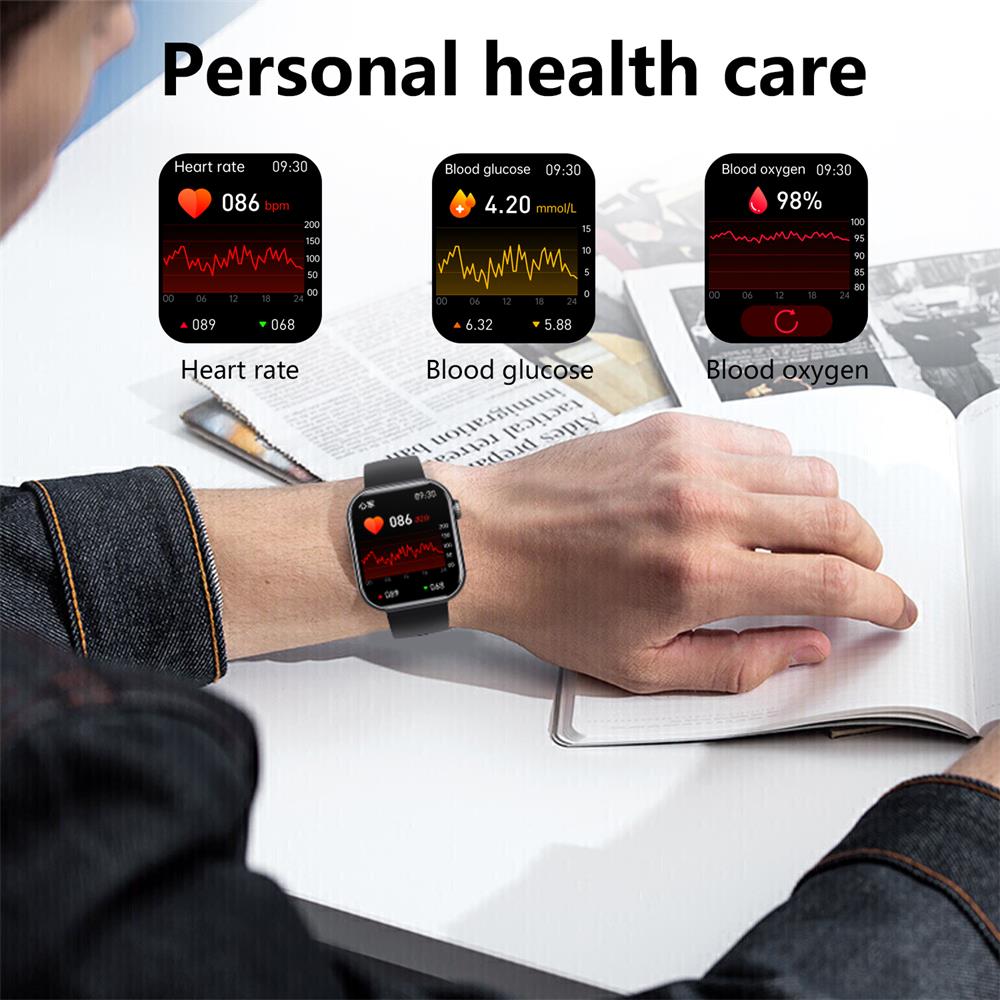 BCF57 Blood Sugar Blood Pressure Heart Rate Blood oxygen Sleep Monitoring Waterproof