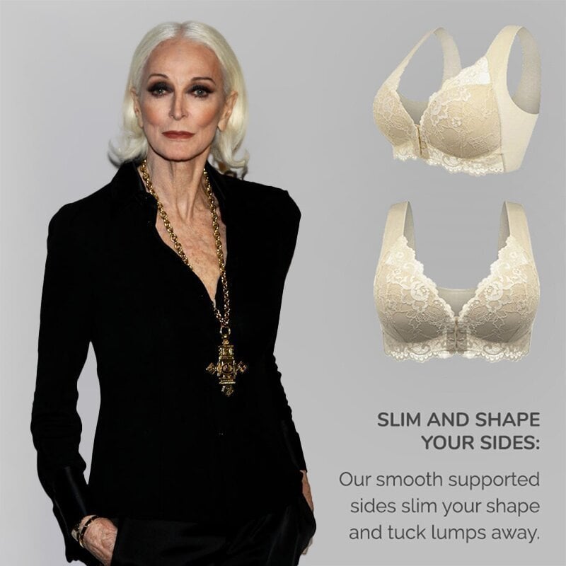 HOT SALE - Bra for Older Women Front Closure 5d Shaping Push Up Seamless No Trace Beauty Back Sports Comfy Bra