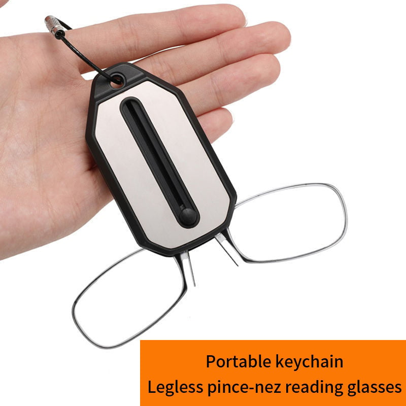 Legless Nose Clip Reading Glasses Mini Portable