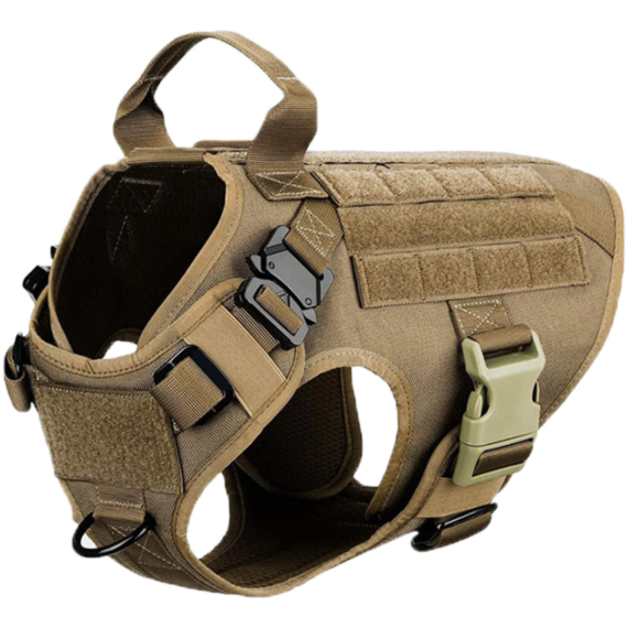 NEW Upgraded Heavy-Duty Tactical No-Pull Team K9 Dog Harness With Front ...