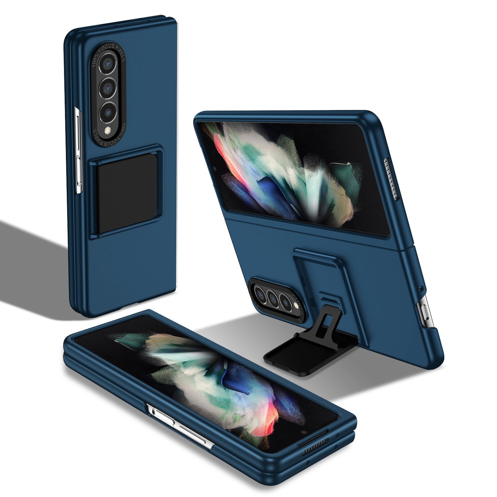 Shockproof Hard PC Phone Case with Folding Stand for Samsung Galaxy Z Fold