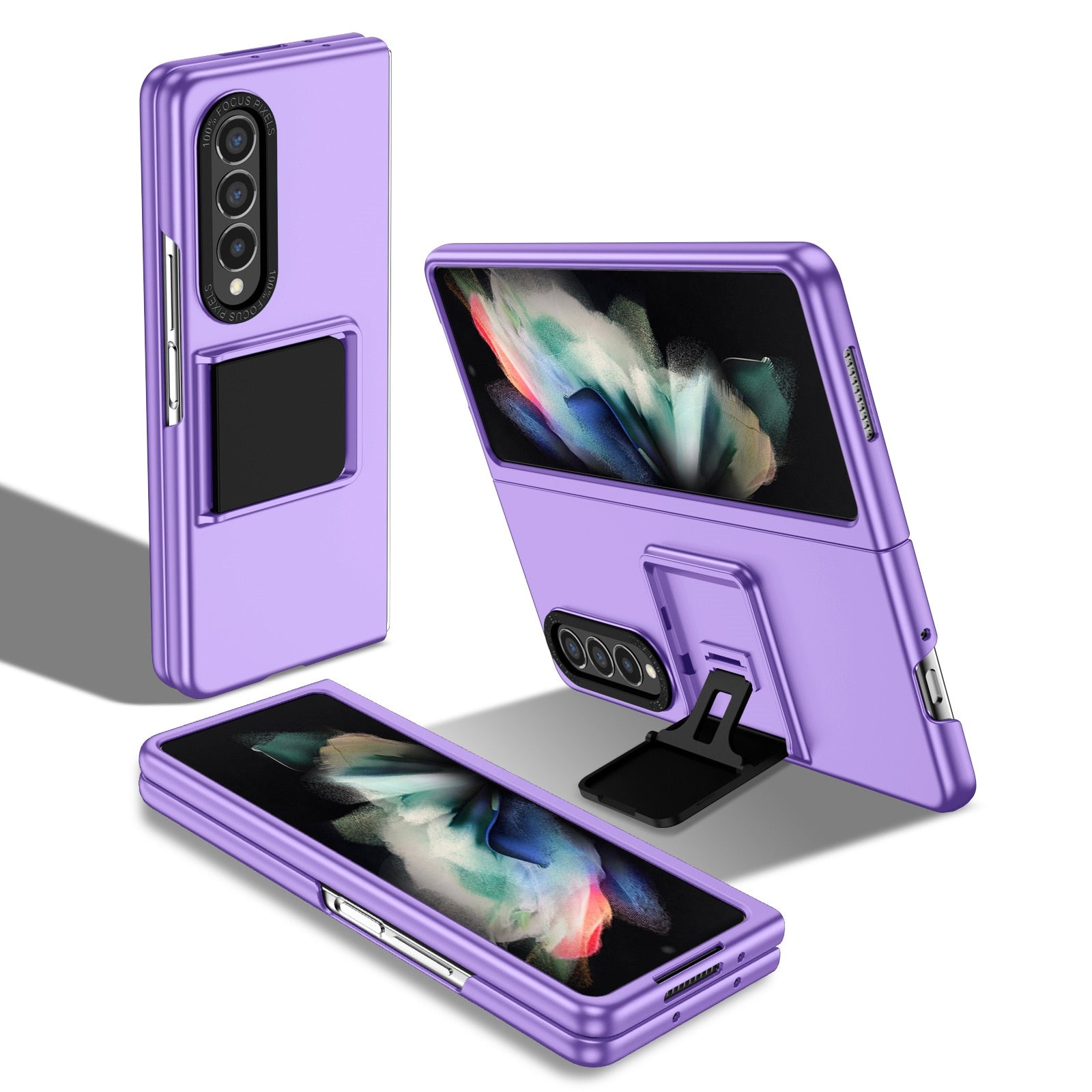 Shockproof Hard PC Phone Case with Folding Stand for Samsung Galaxy Z Fold