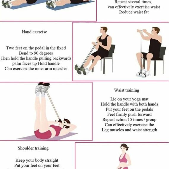 21 Fitness Resistance Bands-4 Tube Pedal Ankle Puller - 2023 New Sit Up Leg Stretch Rope Exercise Bands With Handles, Stretching Workout Fitness Bands For Arm Weights Exercise Equipment