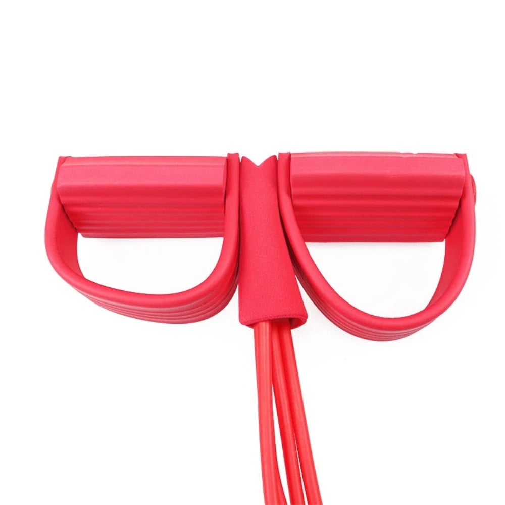 21 Fitness Resistance Bands-4 Tube Pedal Ankle Puller - 2023 New Sit Up Leg Stretch Rope Exercise Bands With Handles, Stretching Workout Fitness Bands For Arm Weights Exercise Equipment