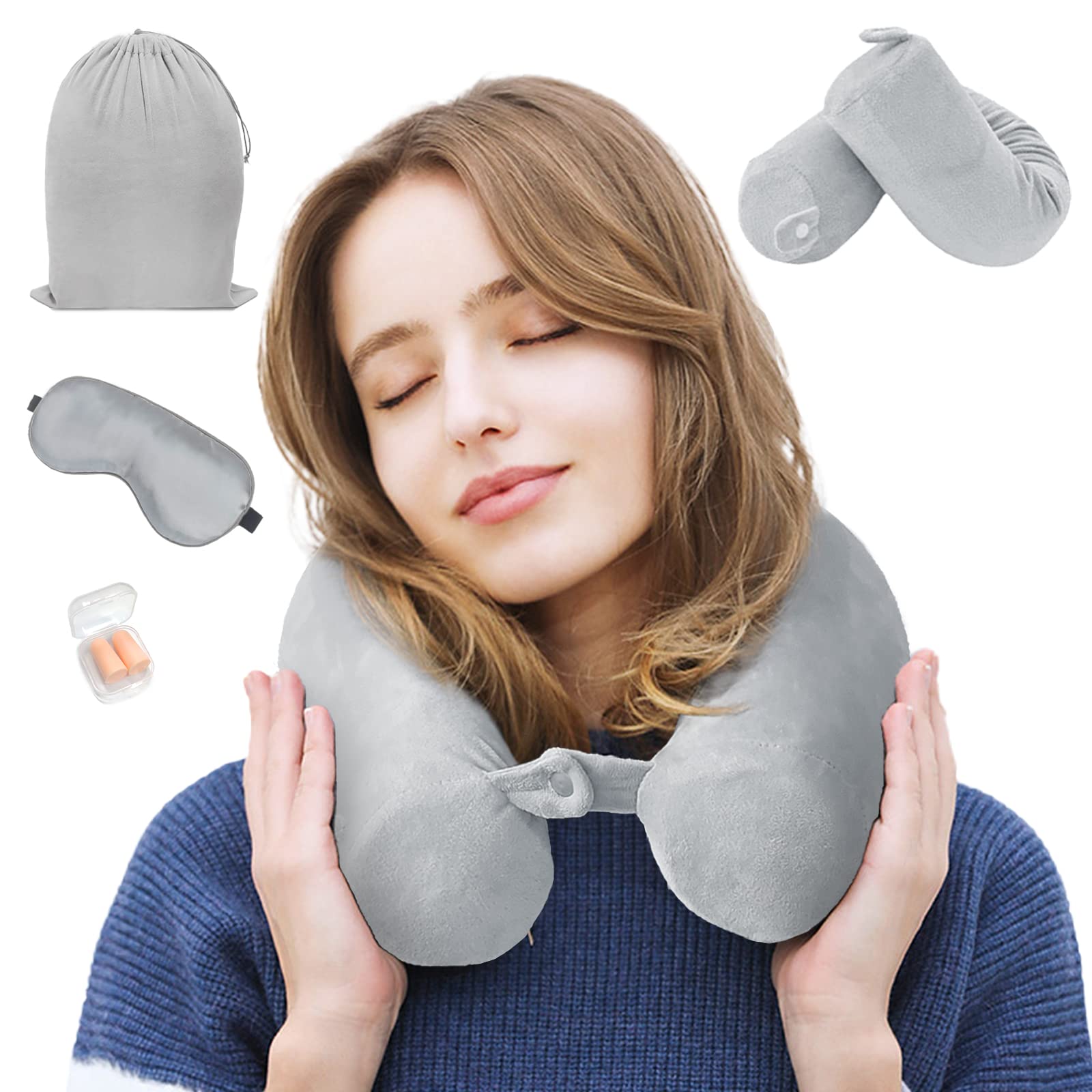 Bendable Memory Foam Travel Pillow Lulunami