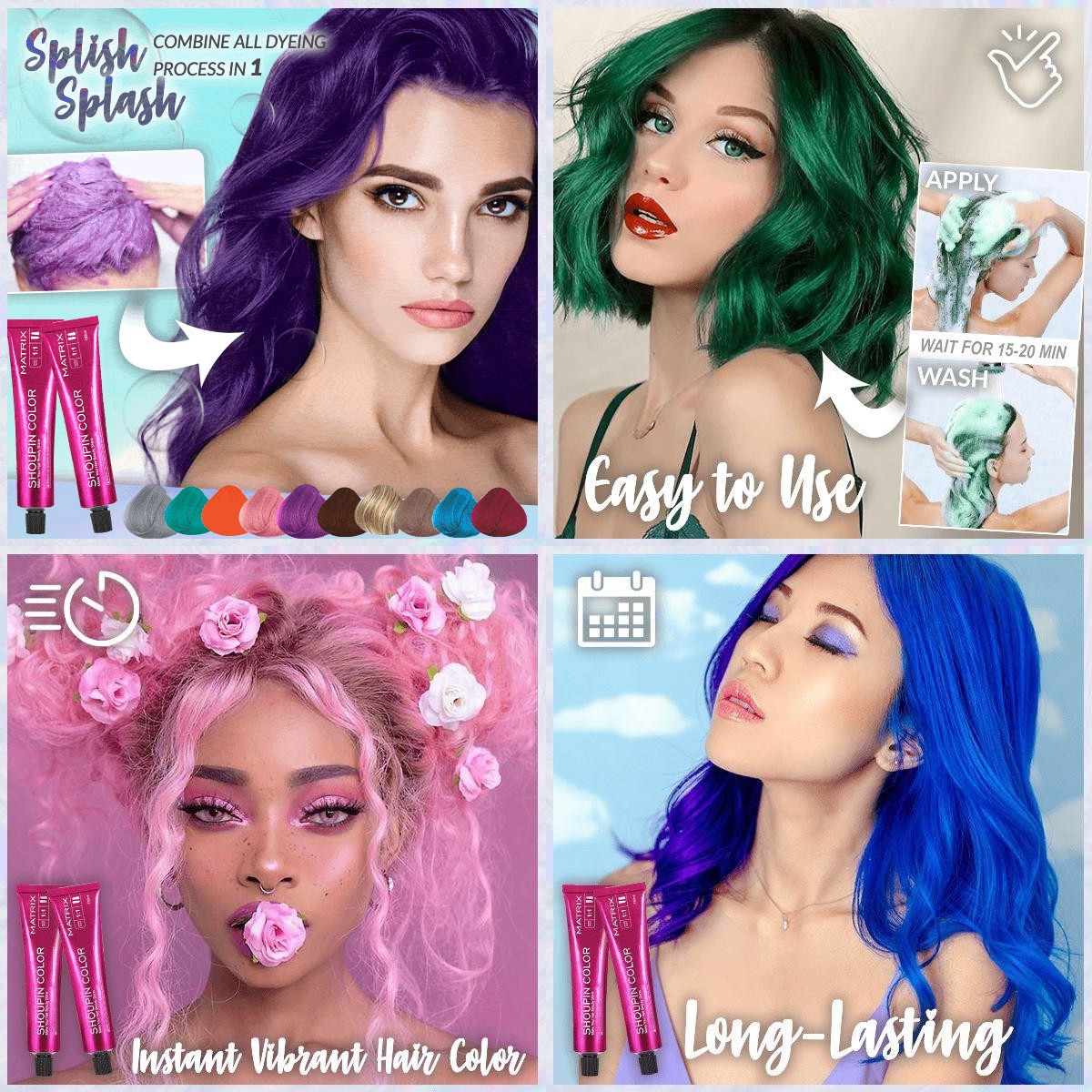 Last Day Promotion - 50% OFF No Bleaching Hair Nourishing Coloring Hair Dye