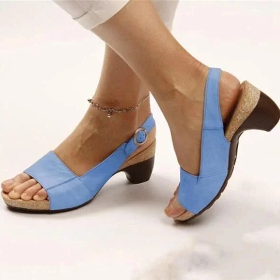 Clearance Sale - Comfortable Elegant Low Chunky Heel Shoes