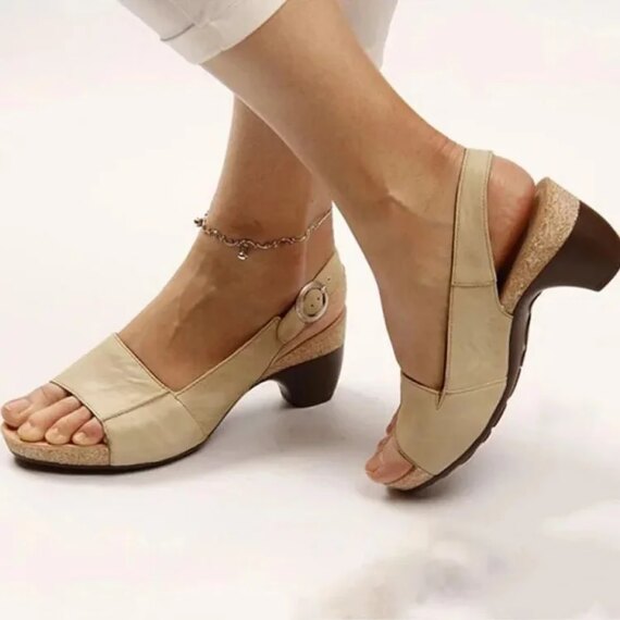 Clearance Sale - Comfortable Elegant Low Chunky Heel Shoes