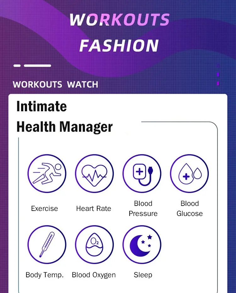 Non-invasive blood glucose test smart watch (Only for reference, cannot replace actual medical test kits)