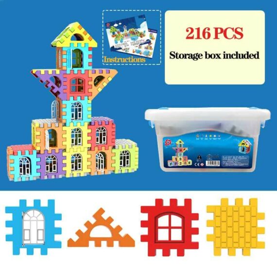 Waffle interlocking building blocks lulunami