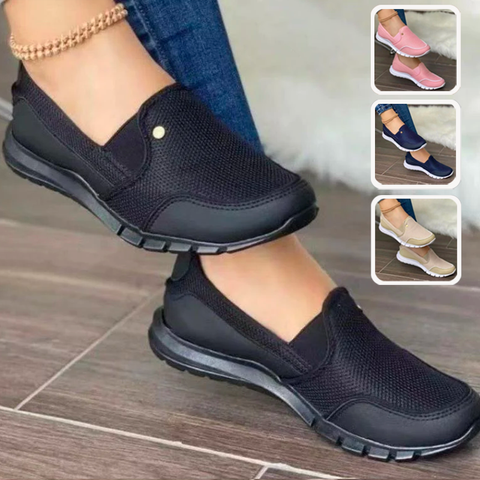Slip-On Orthopedic Diabetic Walking Shoes, Easy Fit Lightweight Flat Sneakers