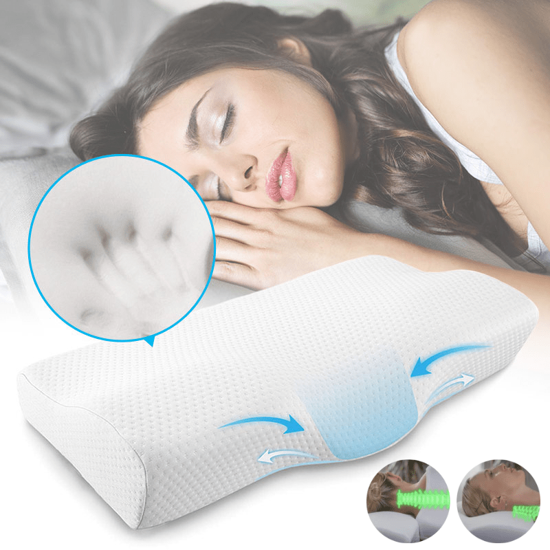 SleepEasy Contoured Orthopedic Pillow Lulunami
