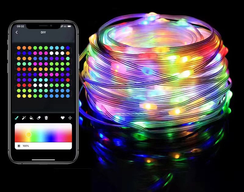 Multi-color LED Animated Outdoor Christmas Tree String Lights - Lulunami