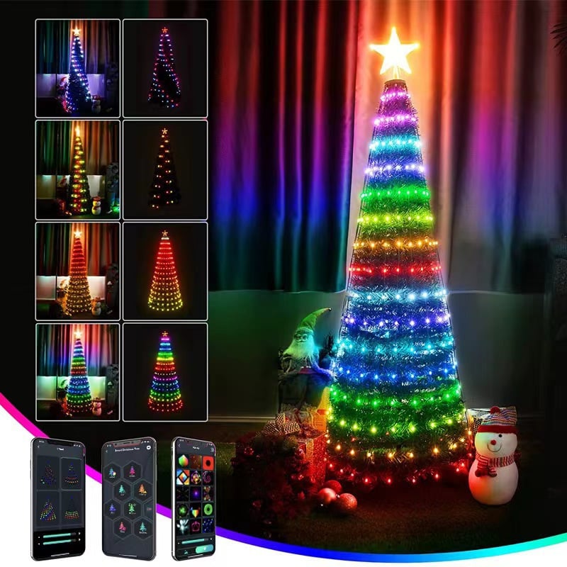 Multi-color LED Animated Outdoor Christmas Tree String Lights - Lulunami