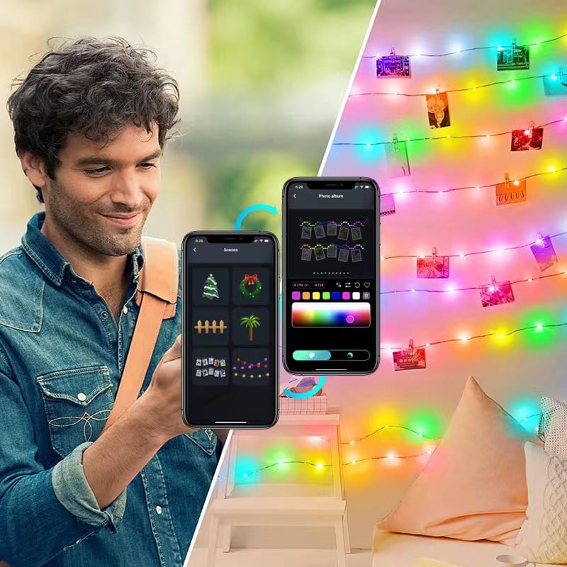 Multi-color LED Animated Outdoor Christmas Tree String Lights - Lulunami