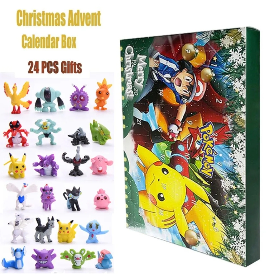 24 PCS POKEMON ADVENT CALENDAR (2023 VERSION) HOT SALE CHRISTMAS GIFT