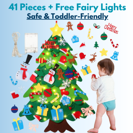 KiddoTree - Felt Christmas Tree for Kids