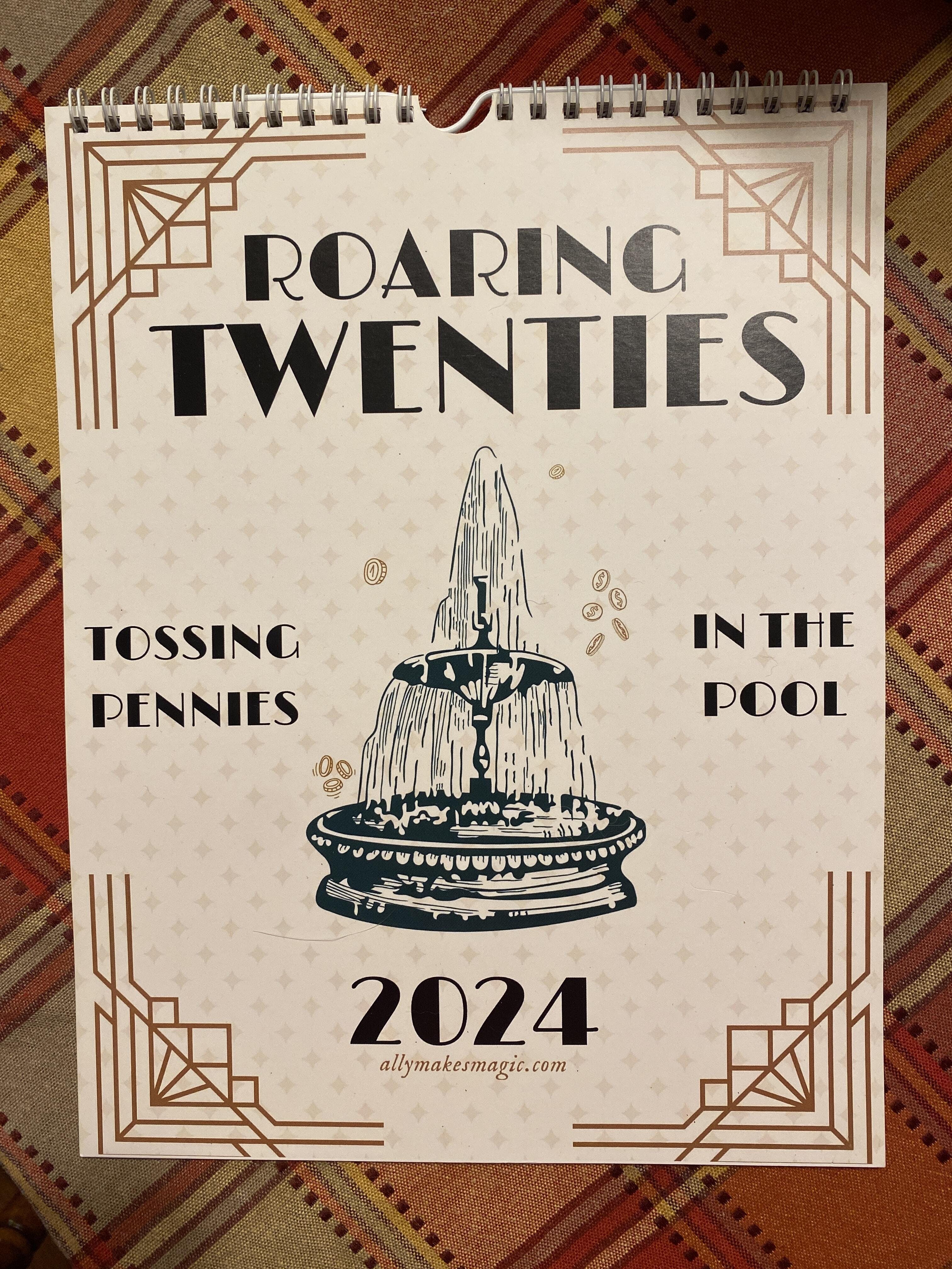 Acssart | 2024 Roaring Twenties Calendar - 2024 TS Lyrics Calendar