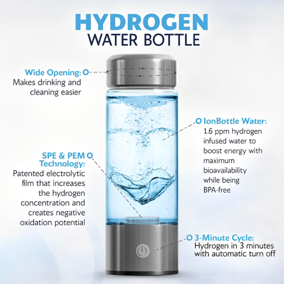 Hydrogen Water Bottle Made In Usa Hydren - Hydrogen Water Bottle - Lulunami
