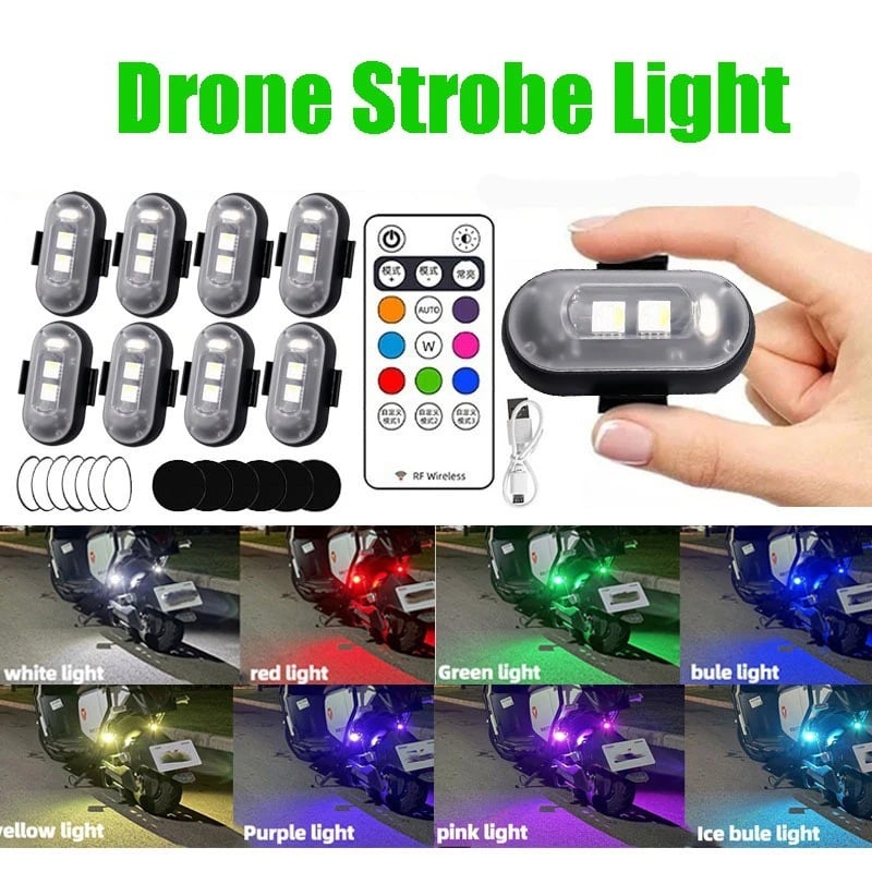 colorful car led light wireless remote